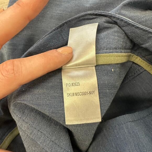 Faherty All Day Blue 4- Mens Outdoors Beach Performance Stretch Hybrid Shorts - Picture 6 of 13